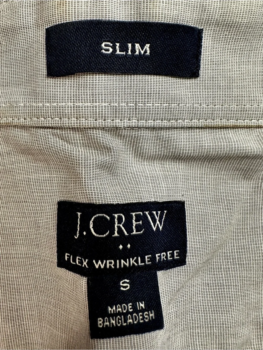 J. Crew Men's Dress Shirt in Light Gray